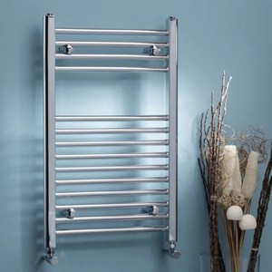 Kartell Electric Straight Heated Chrome Plated Towel Rail 500mm x 1000mm