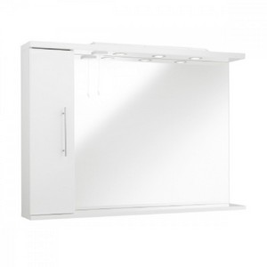 Kartell Encore 750mm Mirror with Side Cabinet & Lights