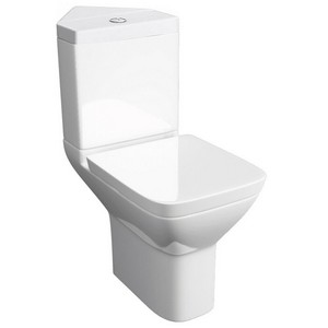 Kartell Project Square WC Pan, Corner Cistern and Soft Close Seat