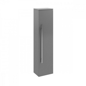 Kartell Purity Wall Mounted Side Unit - Storm Grey Gloss