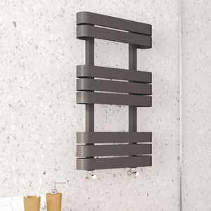 Kartell Tampa 850 x 500mm Anthracite Heated Towel Rail