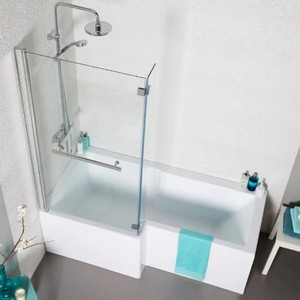 Kartell Tetris Square Shaped Shower Bath 1600 x 850mm Left Hand